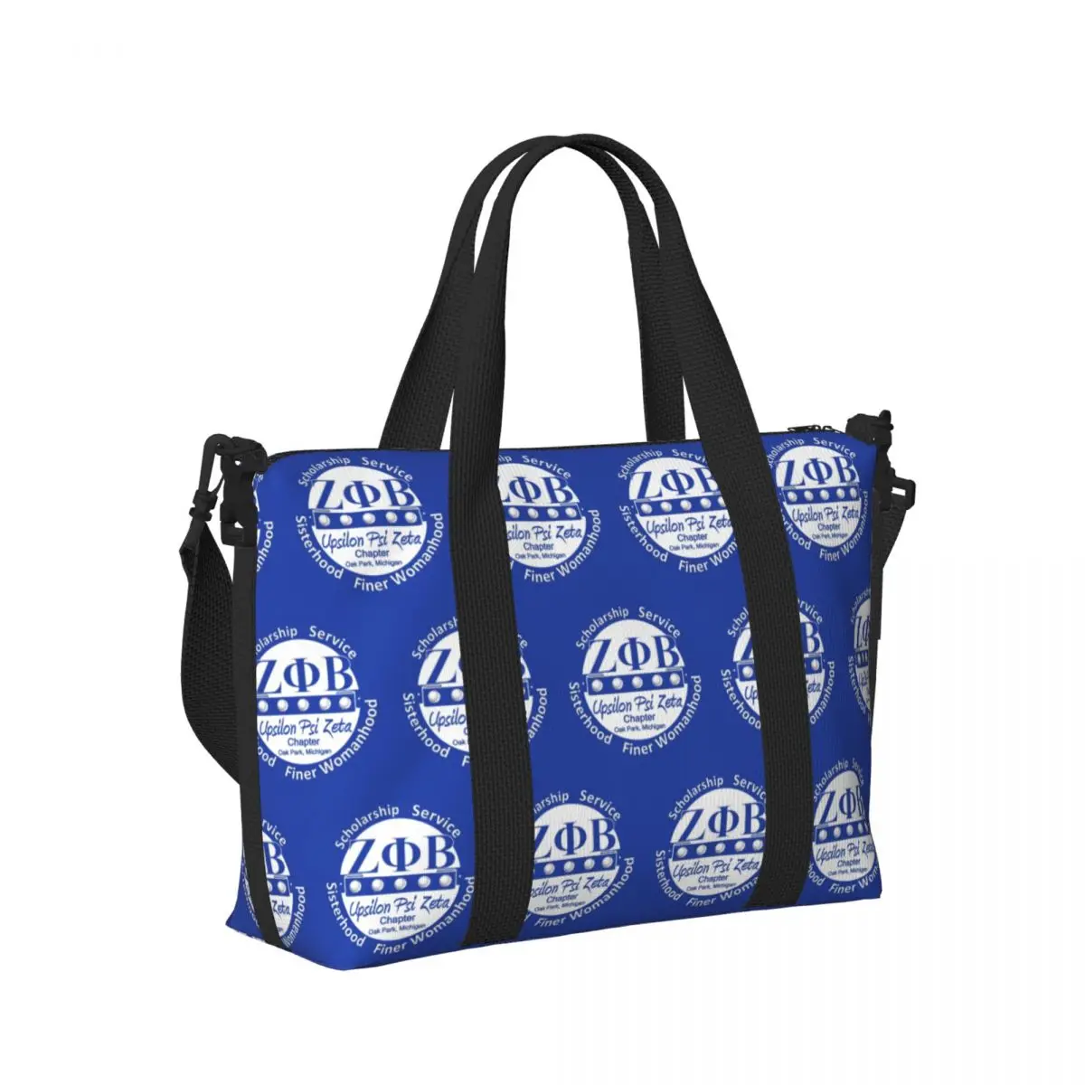 Zeta Phi Beta Tote Bag for Women Big Capacity Greek Letter 1920 Gym Beach Travel Bags