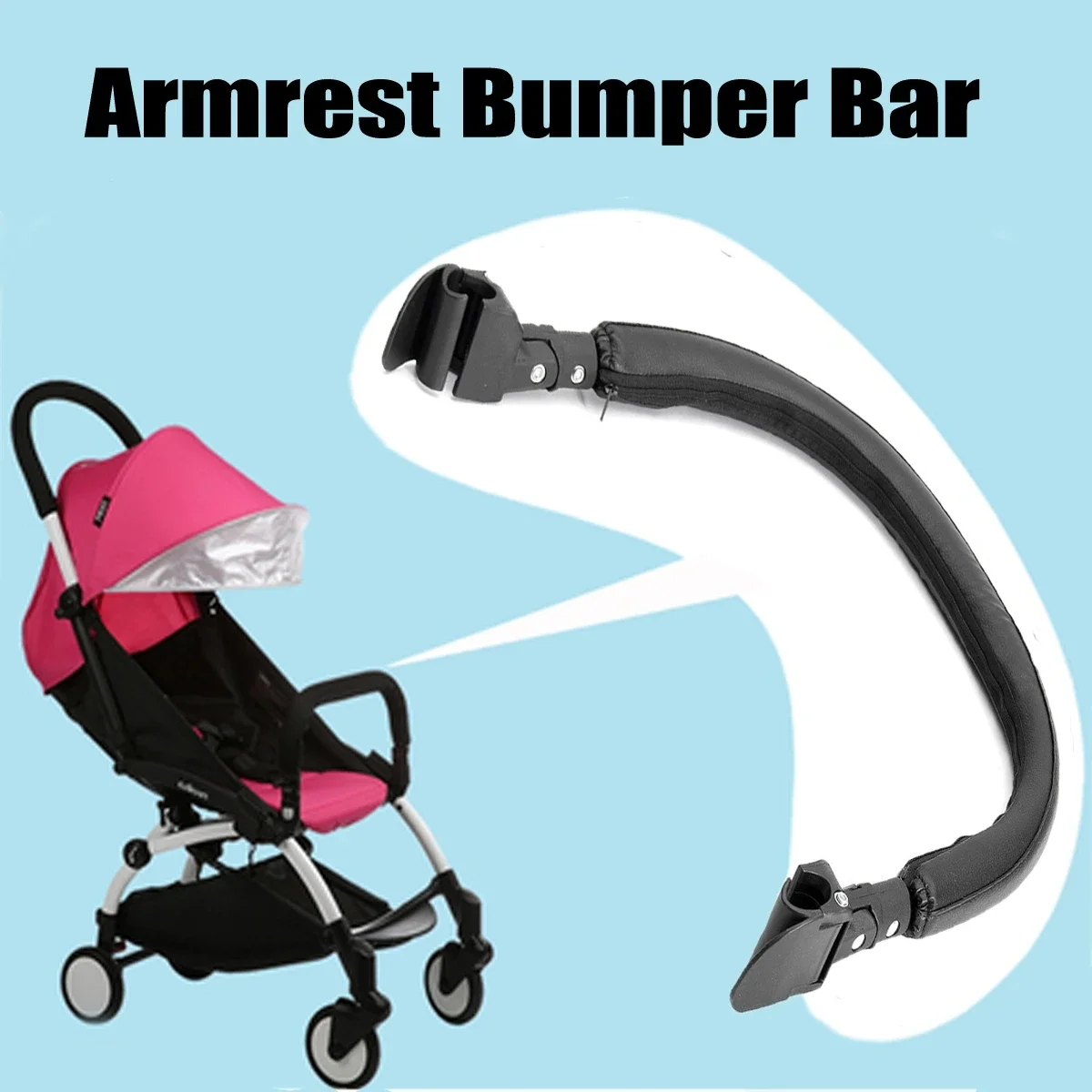 Impugnatura Manubrio Bracciolo Paraurti Bar Accessori Per Passeggino Per Babyzen Yoyo +
