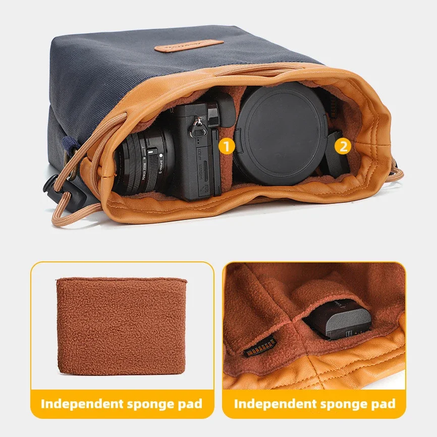 Противоударная сумка для камеры Fujifilm XT5 XT4 XT3 X-E3 XE4 XS10 X100F XA5 Olympus E-M5 II EM5III EM10 EP7, защитная сумка для фотоаппарата
