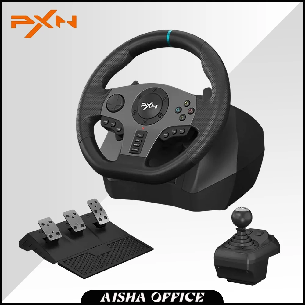 Pxn V9 Gaming Racing Wheel Game Racing Wheel Per Ps4/Ps3/Xbox One/Pc Windows/Nintendo Switch/Xbox Series S/X 270 °/900 ° Pc Gamer