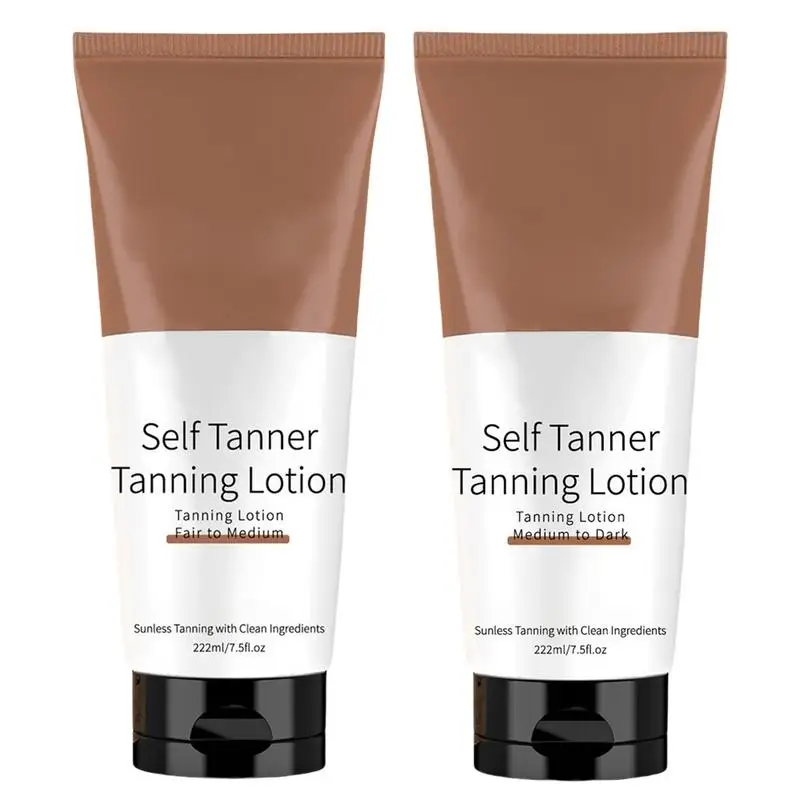222ml Summer Skin Self Tanning Cream Sunless Self Tanner For Face Body Natural Glow Body Bronzer Easy Use Bronzing Lotion
