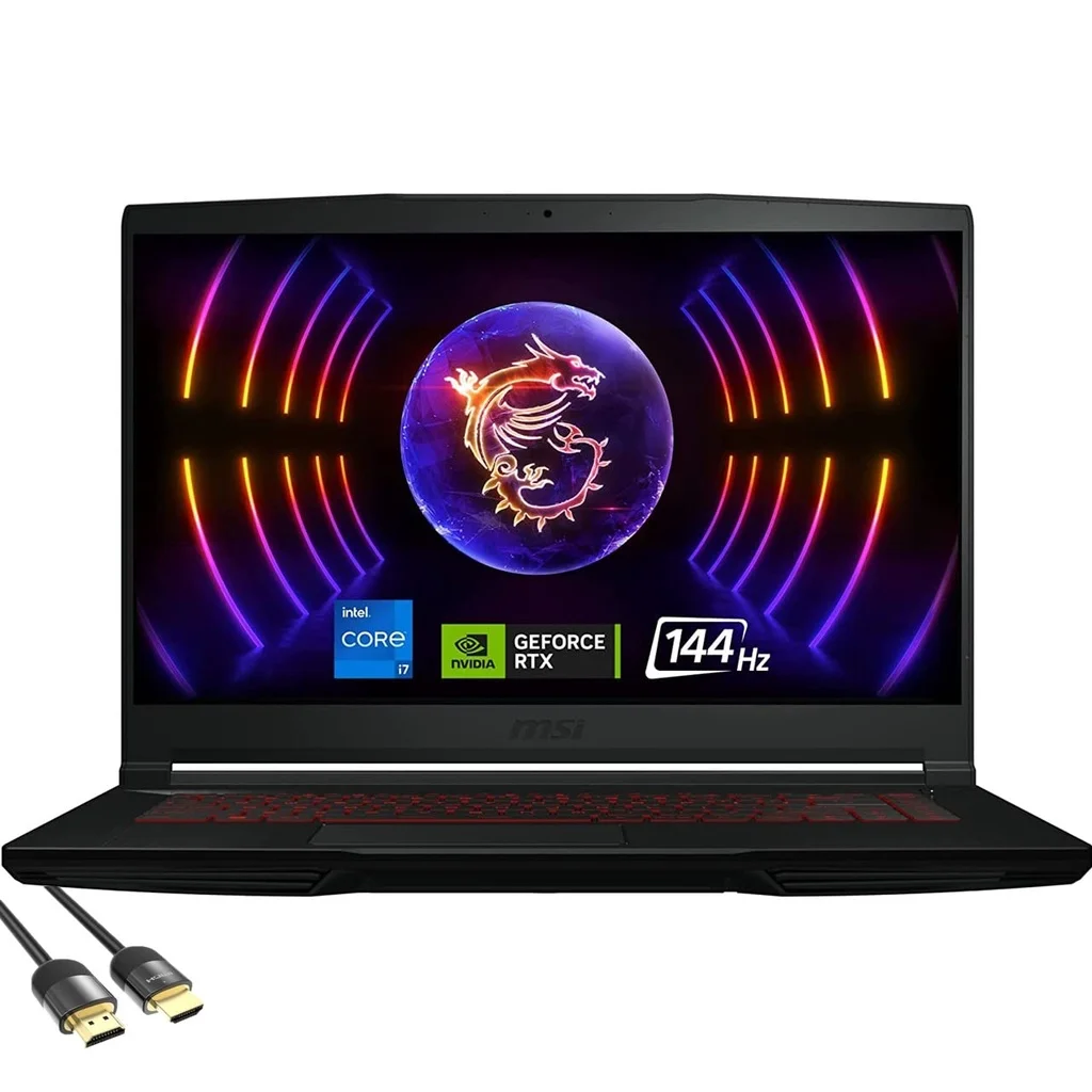 

15.6 FHD IPS 1Hz Gaming Laptop 12th Gen 10-Core i7-12650H RTX 4050 32GB DDR4 2TB PCIe SSD Backlit RJ45 USB-C WiFi 6