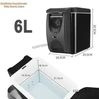 6л 12 В автомобильный холодильник с морозильной камерой, мини-автомобильный холодильник с морозильной камерой и подогреватель, электрический холодильник, портативный дорожный холодильник с Icebox — изображение 2