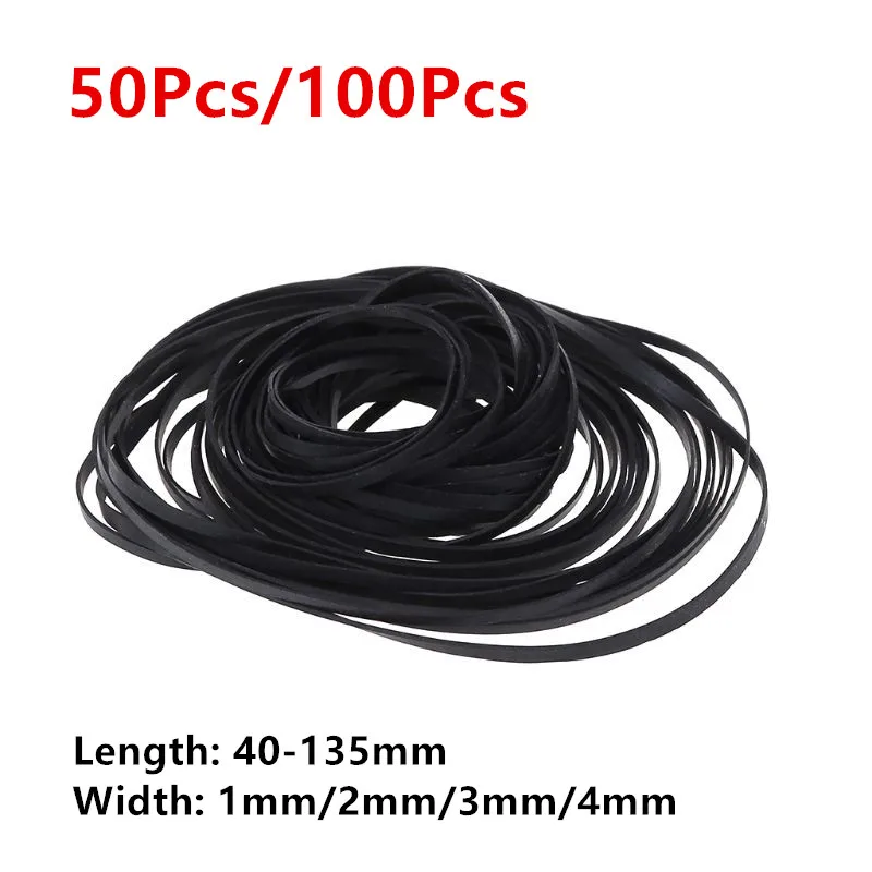 1/2/3/4mm Width Universal Mix cassette tape belts 50/100Pcs CD DVD Recorders Walkman
