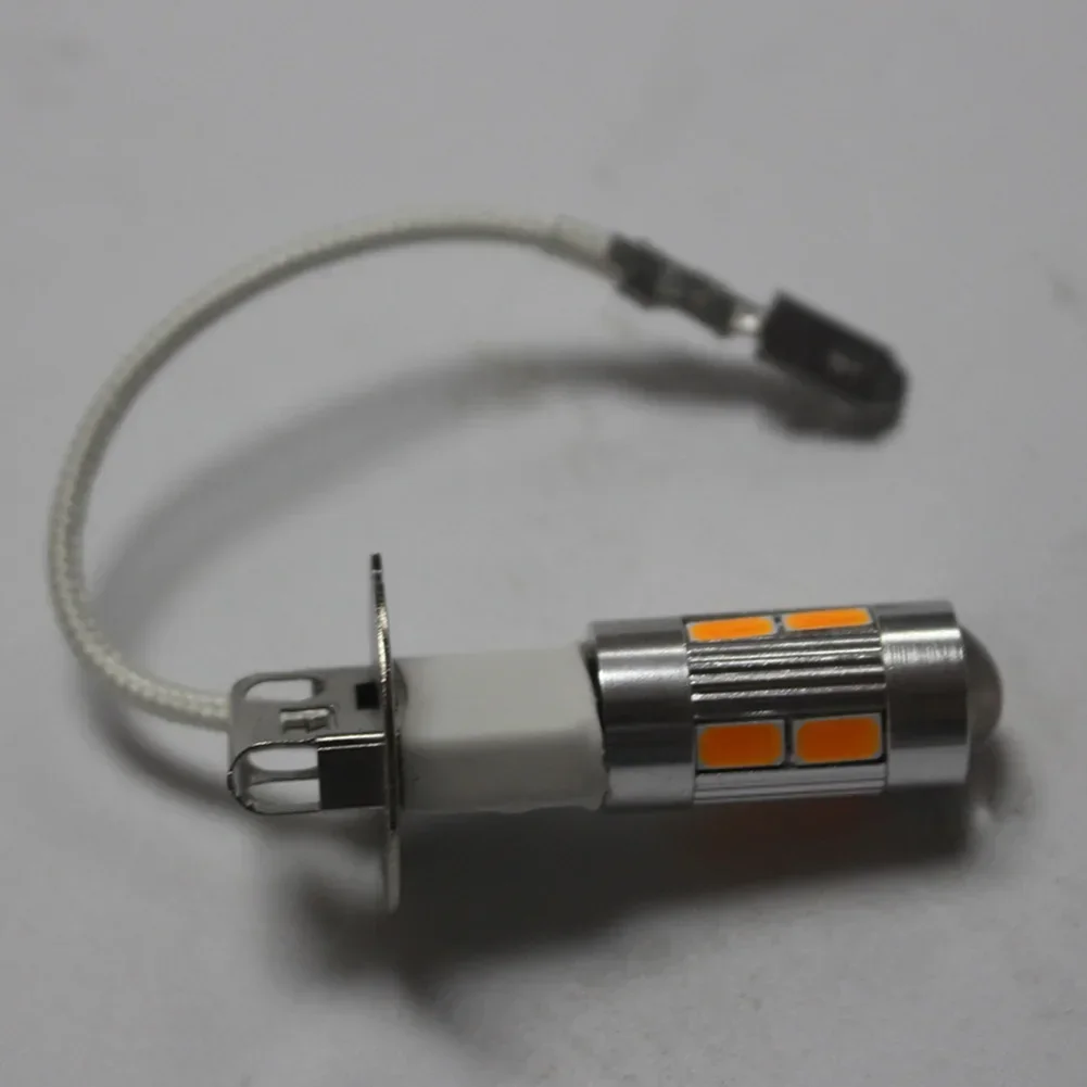 2개 자동차 라이트 H3 LED 고출력 안개 주간 주행 전구 10SMD 5630 5730 밝은 자동차용