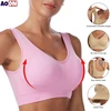 Soutien-gorge fin sans armatures, grande taille, Zero Bondage, sous-vêtements pour femmes, gilet de sport, Yoga, sans fil, brassière réglable sans couture, S-7XL