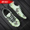 Spring Leisure Sneakers for Ladies Sugar Skull Pattern Gothic Flats Lace Up Shoes Comfort Air Mesh Footwear Zapatos 3