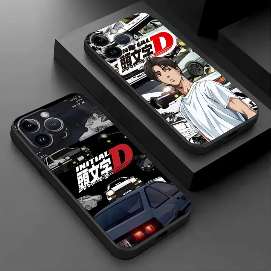 Anime Initial D Matte Black Soft Phone Case