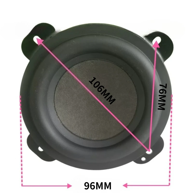 SOTAMIA 2Pcs 3.5 Inch Subwoofer Audio Speaker 4 Ohm 50W DIY Bluetooth Speaker Hifi Music Loudspeaker for Harman Caton Citation