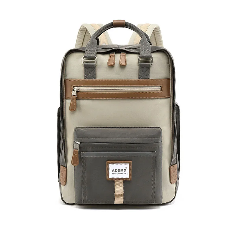 LOERSS Women Fashion Backpack Large Capacity Waterproof Schoolbag for Girl and Boy Students High Quality Macaron Knapsack