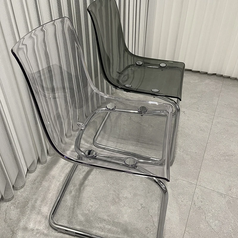 Ufficio Cesca Sedie Da Pranzo Nordiche Cucina Moderna Sedia Ergonomica In Acrilico Ristorante Sillas Trasparenti Para Comedor Mobili Wk50Dc