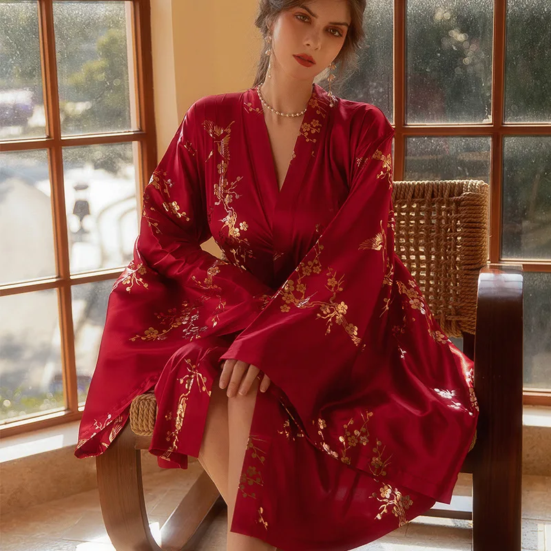 open lace back dress Burgundy Dressing Gown by Vicky Pattison main image 0