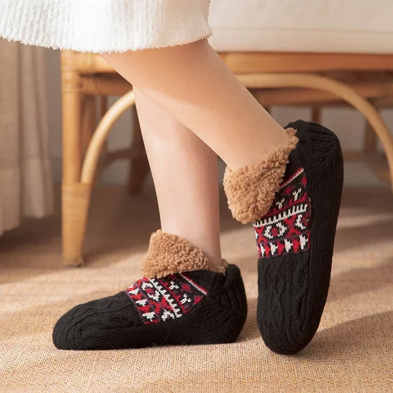 Chalier Cozy Pluizige wintersokken voor heren, thermische pantoffelsokken, warm, thuis, donzig, bedsokken, cadeautjes voor mannen en vrouwen, één maat, Wit6, One size