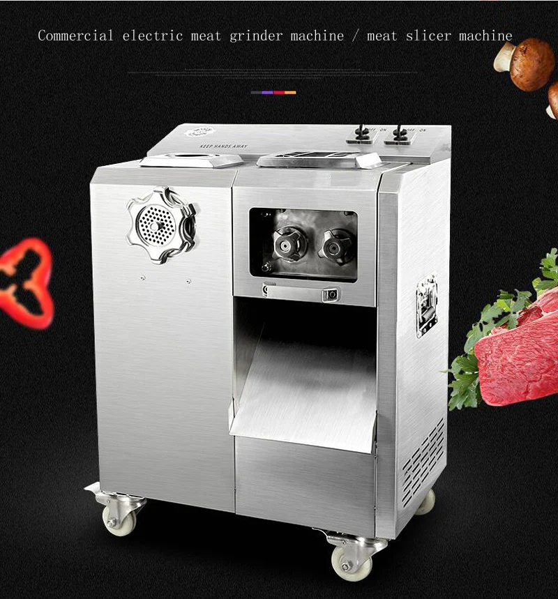 

Electric Vegetable Slicer Grinder Sausage Filler Meat Cutting Machine
