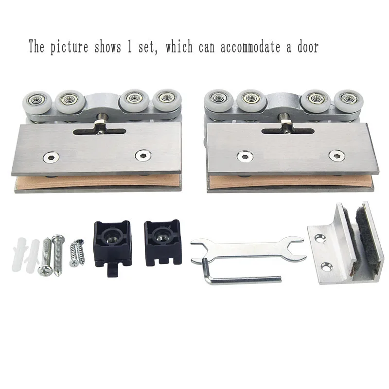 Rodas de Suspensão da Porta de Vidro Laminada Rolamento de Carga Porta Deslizante Rolo Polia da Trilha 110kg as