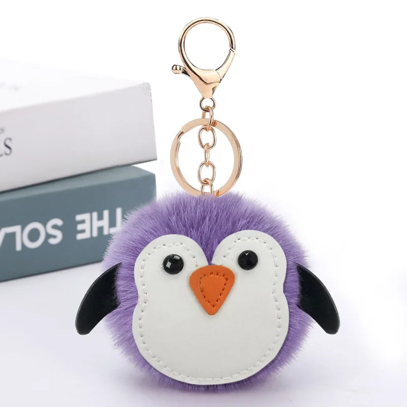 

Cute Penguin Fur Ball Plush Keychain Pendant Cartoon Animal Fur Ball Bag Car Pendant Jewelry Accessories