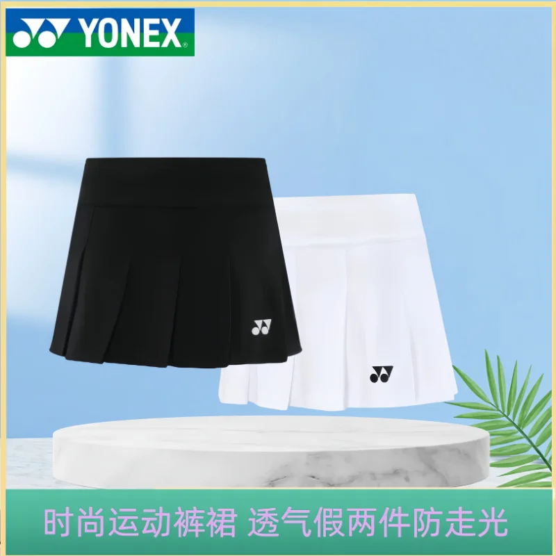 Badminton Skirt YONEX Badminton Tennis Skirt Quick-drying Pleated Anti-light Breathable Slim Fitness Sports Skirt