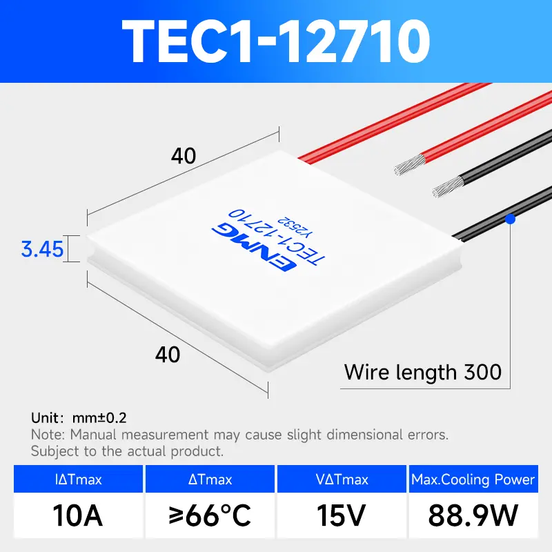 ENMG TEC1-12706/ TEC1-24106 Thermoelectric Cooling Module-12V/24V Peltier Cooler for DIY&Industrial Applications Peltier Effect image 10