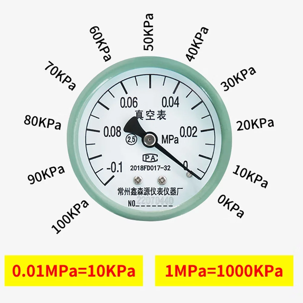 다이얼 배기 막힘 감지 계량기, 촉매 막힘 감지기, 고정밀-0.1-0MPa 배기 배압 테스터, 직경 60mm