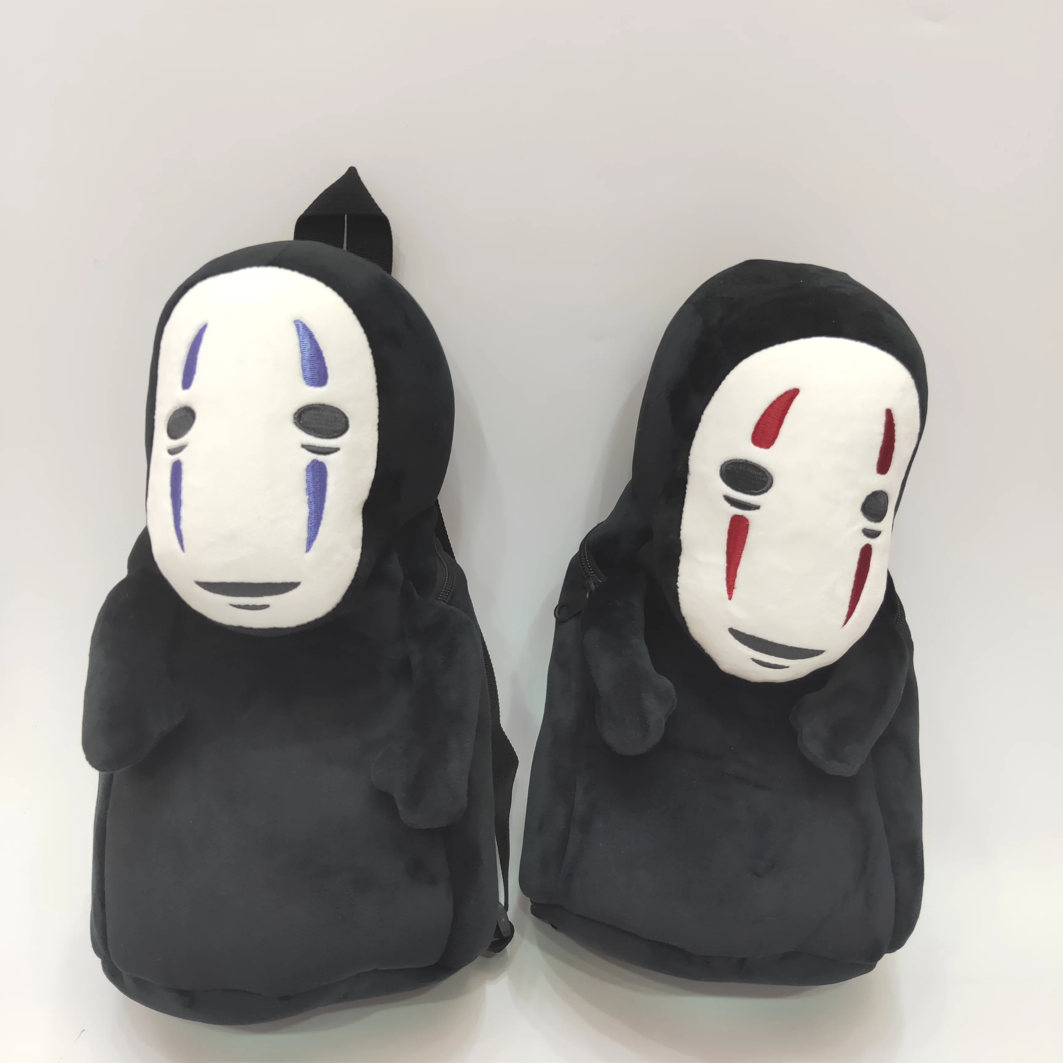 

Anime Figure Studio No Face Man Backpacks Plush Doll Creative Backpack Kids Student Cute Rucksack