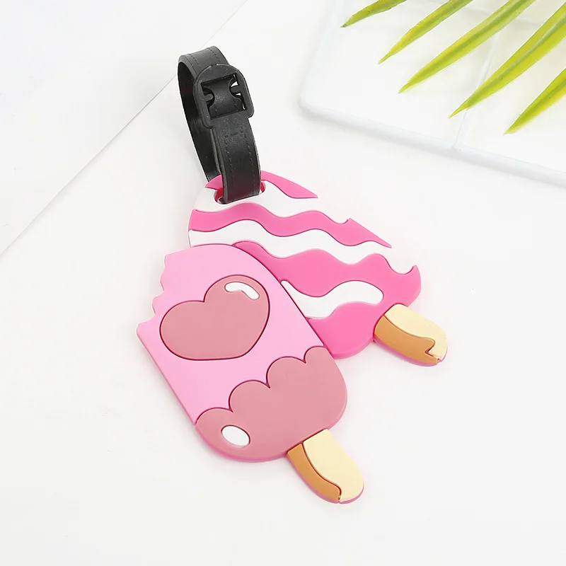Travel Accessories Creative Luggage Tag Animal Cartoon PVC Silica Gel Suitcase ID Addres Holder Baggage Boarding Portable Label 5