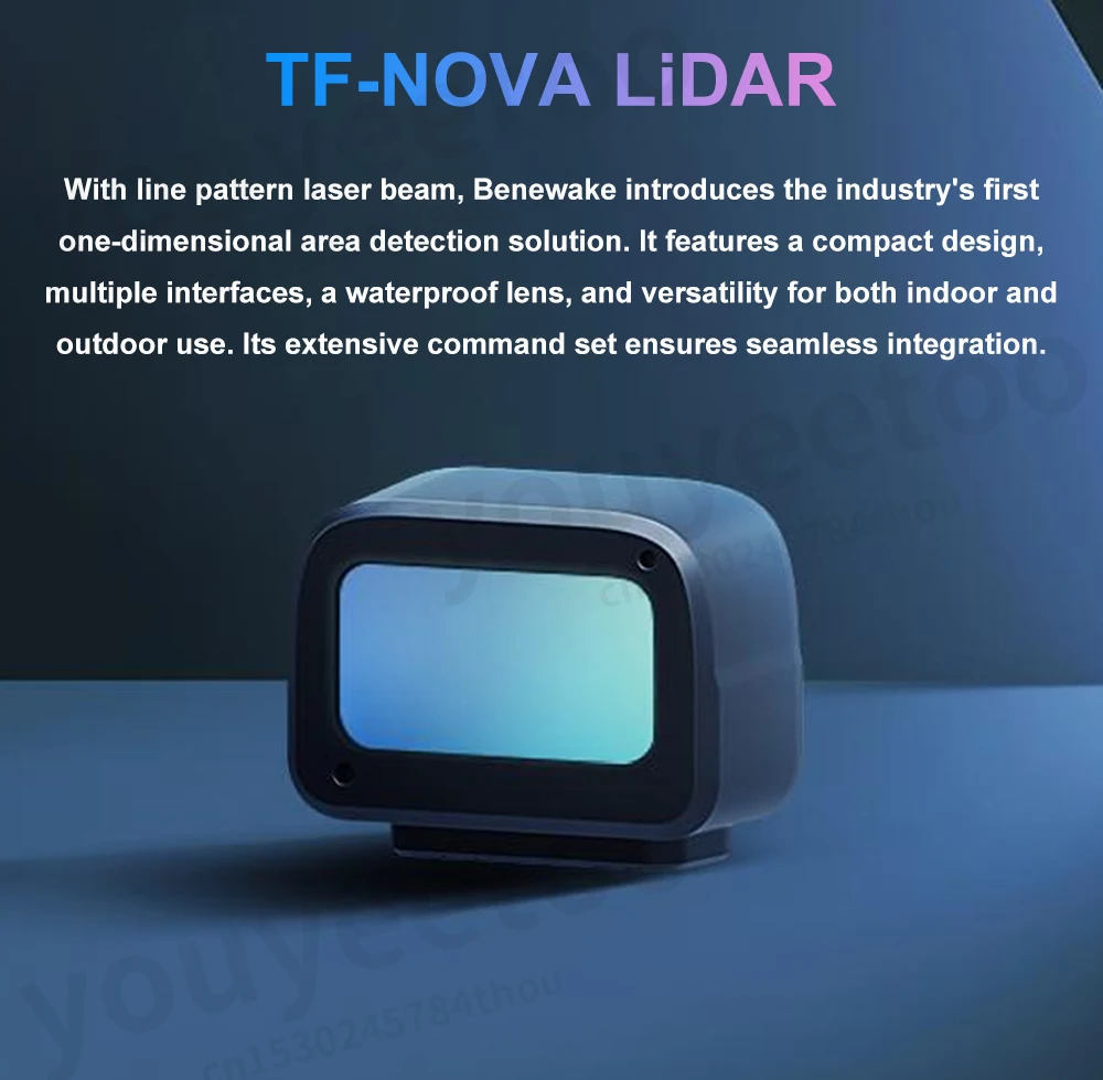 Benewake TF-NOVA LiDAR Line Pattern Laser Beam Range 14M Outdoor and Indoor Stab