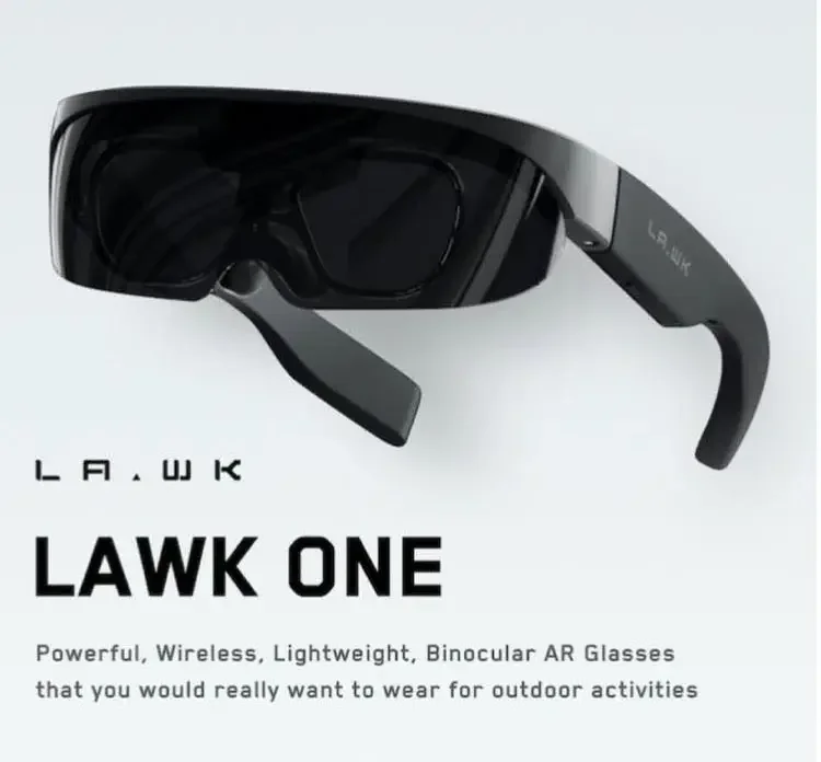Lakw 316 Inch AR Hardware 4K HD Shooting Smart Remote Control Glasses 3D Style Camera AR+AI Video Technology Riding Glasses