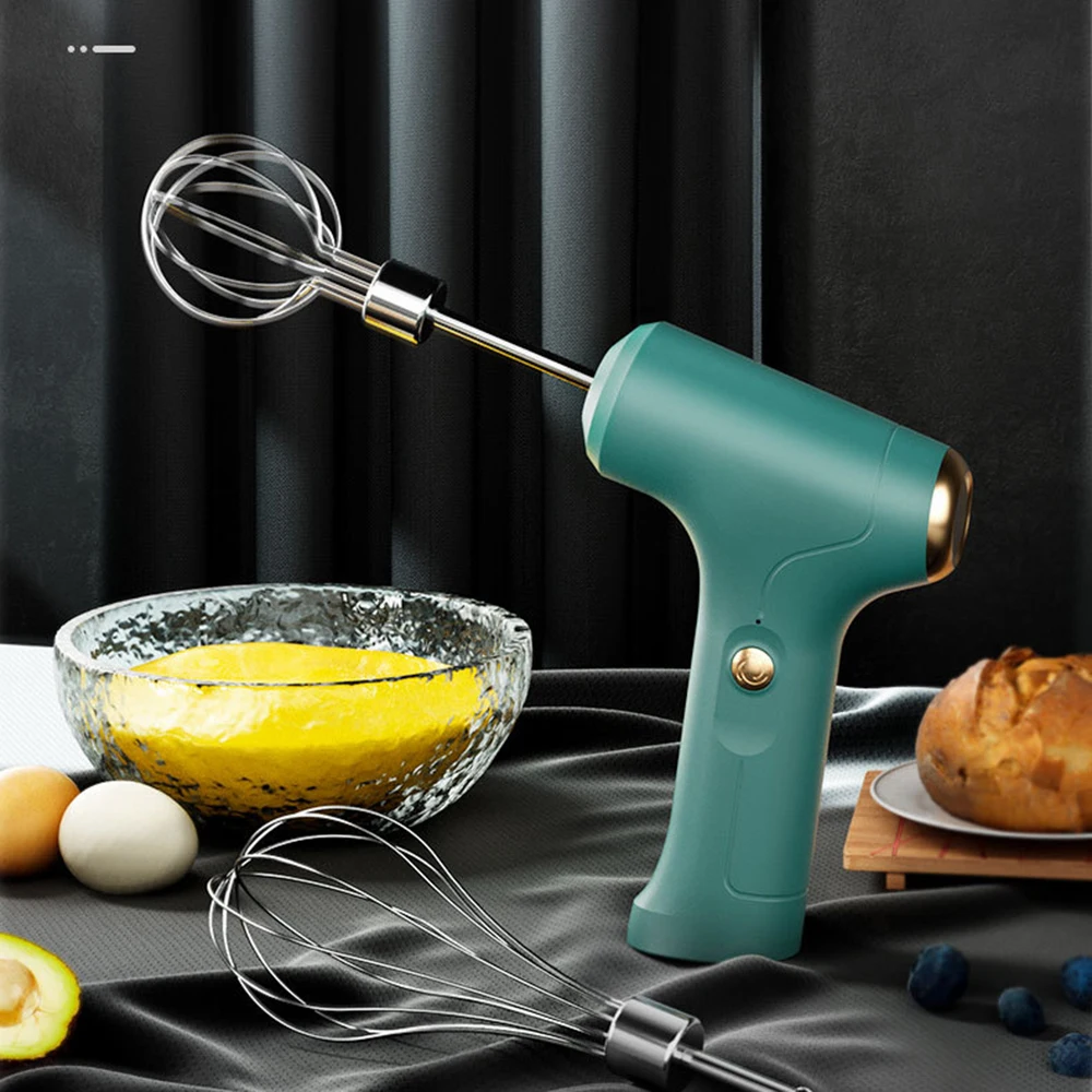 

23W USB Wireless Egg Beater Electric Household Mixer Small Hand-held Automatic Whipper For Coffee Cake Cream Baking Milk Frother