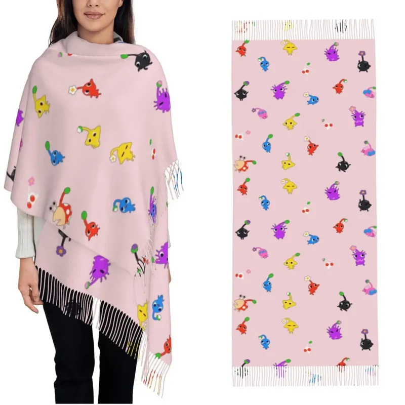 

Женский шарф с кисточкой, забавная маленькая большая зимняя Осенняя шаль и накидка, множество подарков, шарфы из пашмины