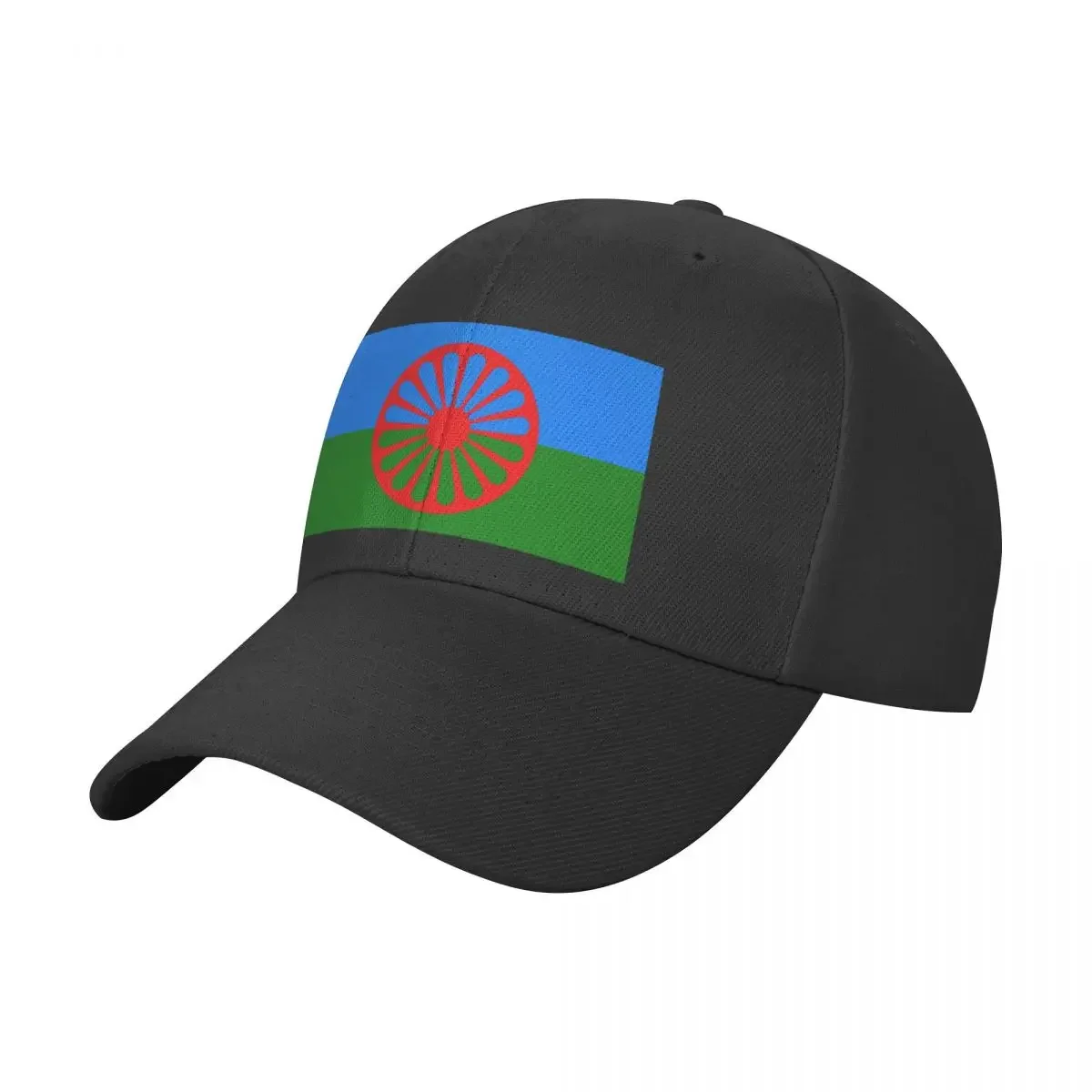 

Flag of the Romani People - Romani FlagCap Baseball Cap Military Tactical Cap black Hood Uv Protection Solar Hat Women Men's
