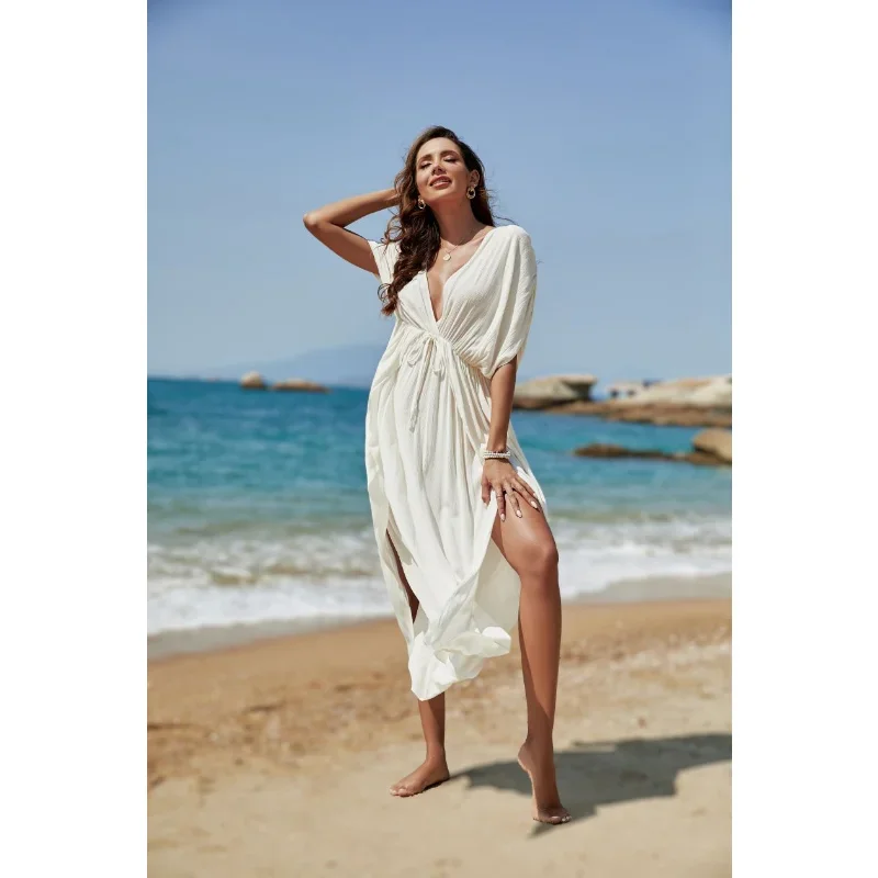 Swimsuit Cover Aliexpress Vestidos Playa Sexy Woman Beach Cover Up