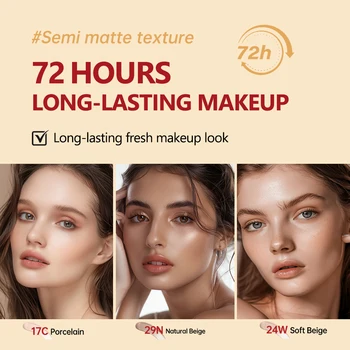 Sunscreen Cushion Foundation Fit Cushion Foundation Full Coverage Waterproof Long-lasting Concealer Long-lasting Makeup 6