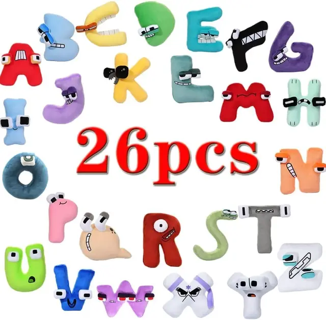 YOHAXAM Alphabet Lore Plush Toy,26pcs A-Z Cute Funny Stuffed Figure Doll  for Kids and Adults,Birthday Choice for Fans Gifts (A-Z) : Buy Online at  Best Price in KSA - Souq is now