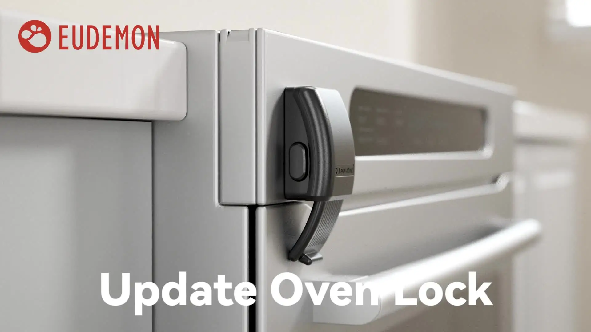 EUDEMON Serratura Sicurezza Per Forno - Blocco Porta Antibambino, Installazione Senza Trapano (Nero) - Foto 2