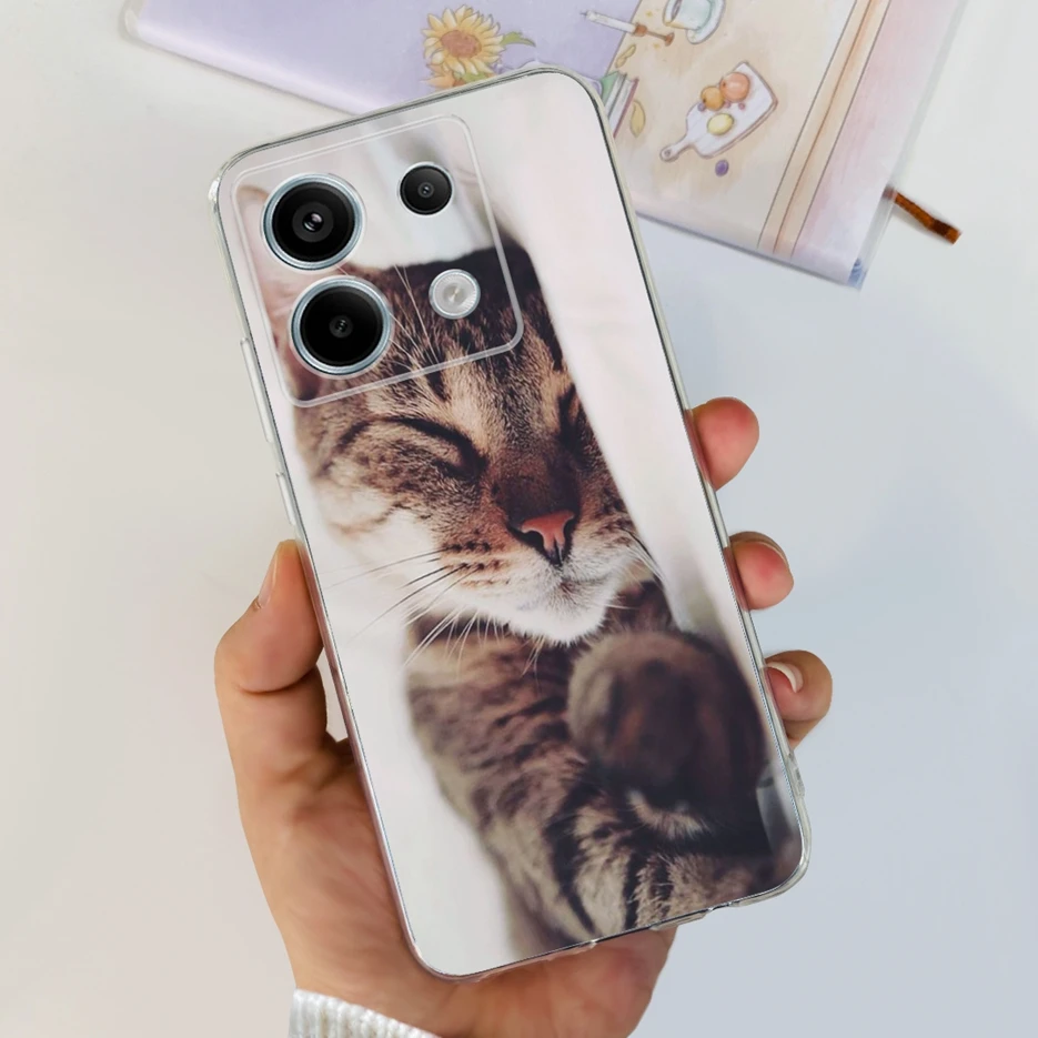 Cute Cat Butterfly Painted Soft Silicone Phone Case