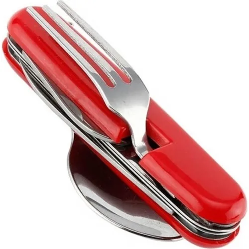Square Lunch Packs Army Knife 6 Multifunctional Spoon Fork Kit Small Size | Дом и сад