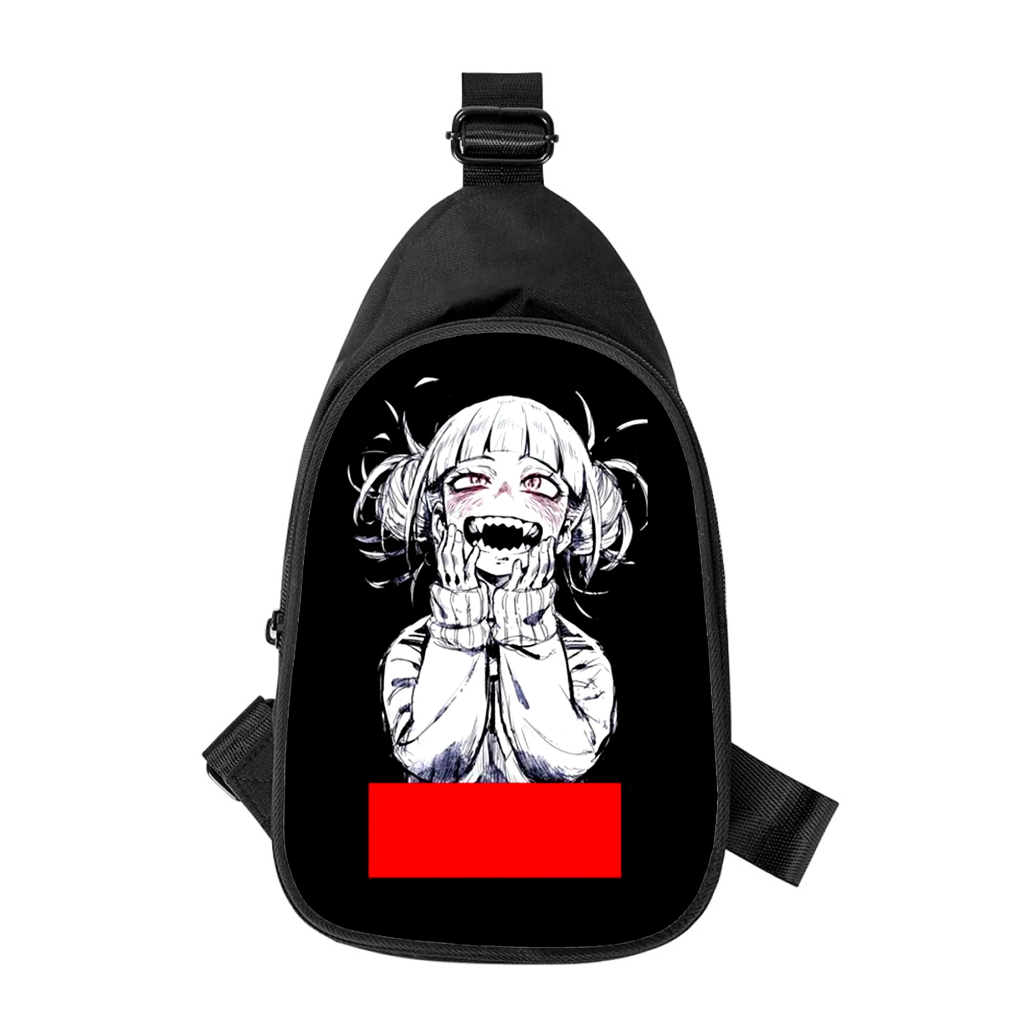 Anime My Hero Academia HIMIKO Toga Men Cross Chest Bag Diagonally Women Shoulder Bag Husband School Waist Pack Male chest pack bakugou katsuki anime backpack men women manga backpacks kids school bag my hero academia anime anime bookbags mochila