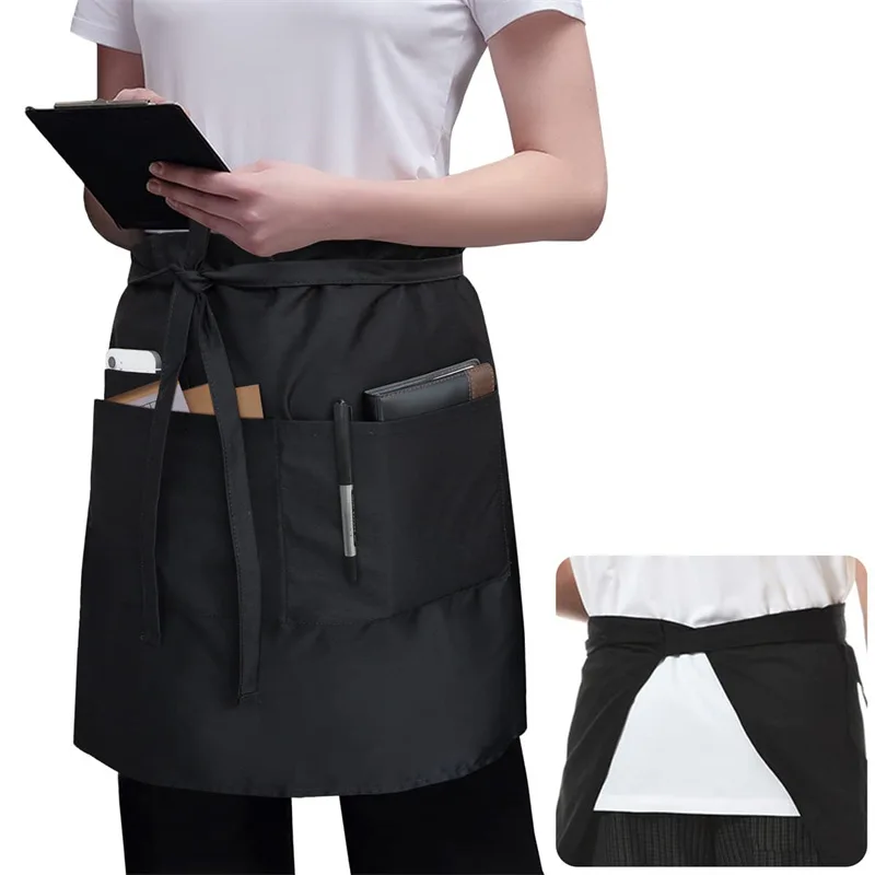 Amazon's Same Kellner-Schürze mit langer Taille, grenzüberschreitend, mittellang, Restaurant, Café, Pub – Detail 5