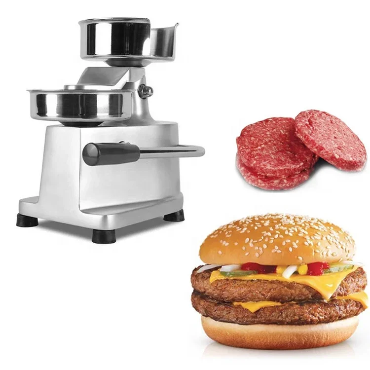 JUYOU Meat Cake Press Machine Burger Pasty Forming Machine Beef Chicken Stuffing Meat Pie Making