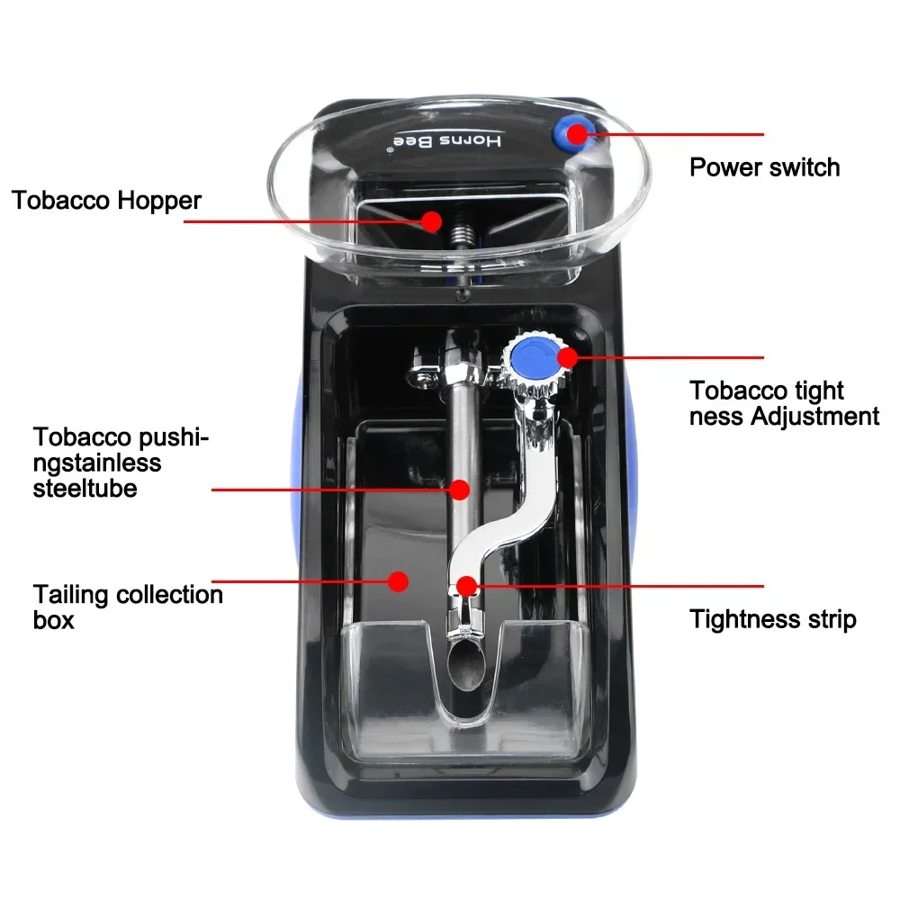Cigarette Rolling Machine Tobacco Roller EU US Plug Smoking Tool DIY Electric Automatic Injector Maker Smoking Accessories 2