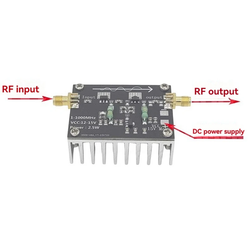 L22A-RF Power Amplifier 1-1000Mhz/2.5W VHF UHF FM Frequency Modulation Power Amplifier Module