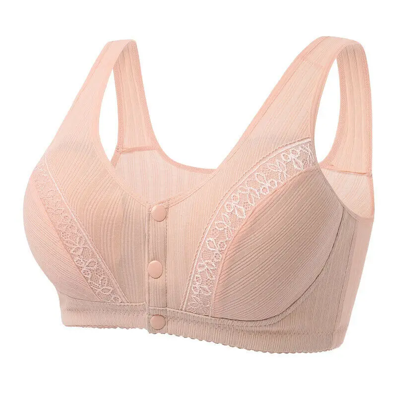 Push Up Pregnancy Bras Solid Tank Maternity Snap Front Plus Size Soft  Cotton Bras for Women Wirefree 2023 Women Bras