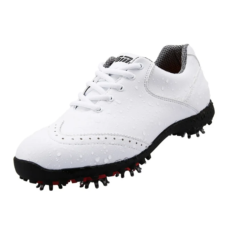 Industrializar exagerar Misionero PGM-zapatos de Golf para mujer, calzado deportivo blanco a la moda, zapatos  de entrenamiento antideslizantes e impermeables, con suelas de uñas  activas, transpirables - AliExpress