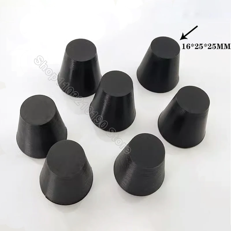 Set di tappi in gomma siliconica conici, tappi in gomma piena, tappi in silicone, tappi per fori conici per incollare fori durante il rivestimento a polvere, 60 pezzi