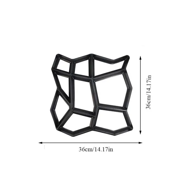 Pathmate Kő Penész -Burkolat Burkolat Beton Formák Lépcsőfutó Sétáló Út Cementformák A Gyep És Kert Számára - Image 2
