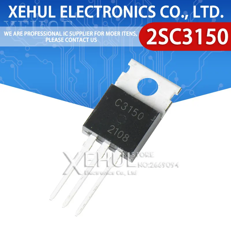 

5/10/100pcs BU3150 high voltage switch transistor C3150 2SC3150 3A 900V 50W straight plug TO-220