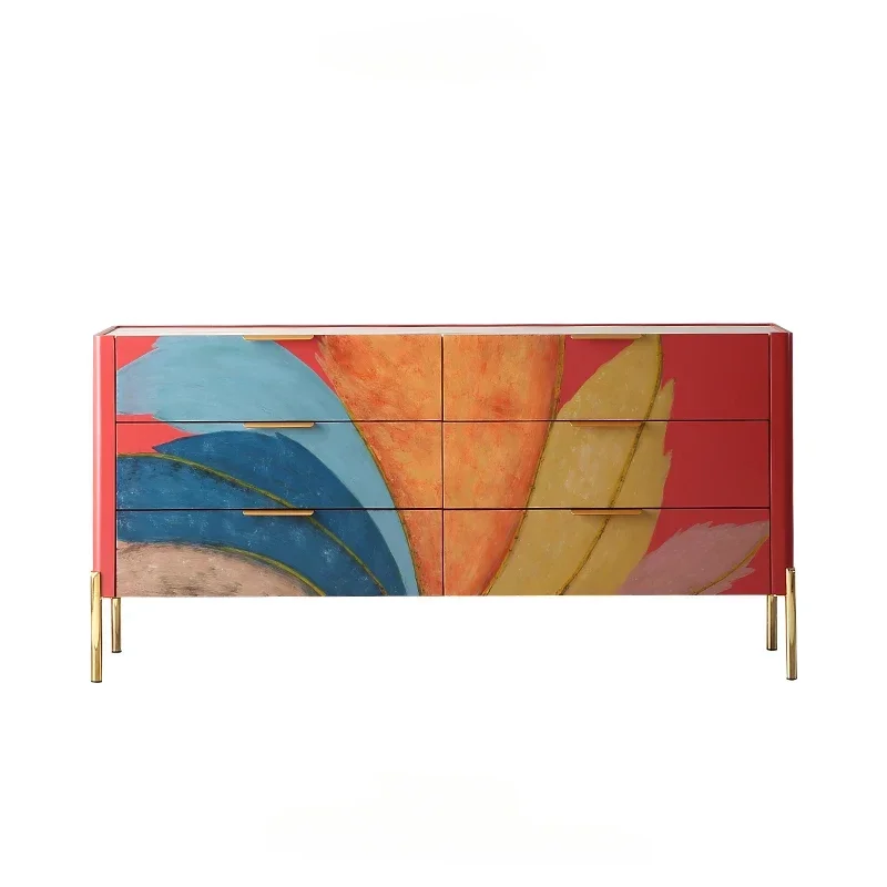 Italian Chest of Storage TV Bench for Bedroom Living Room Storage Cabinet Light Luxury Villa Simple Modern