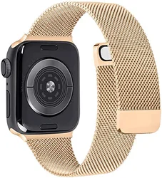 Milanese Loop Bracelet Strap - 38mm 40mm 41mm (Rose Gold)