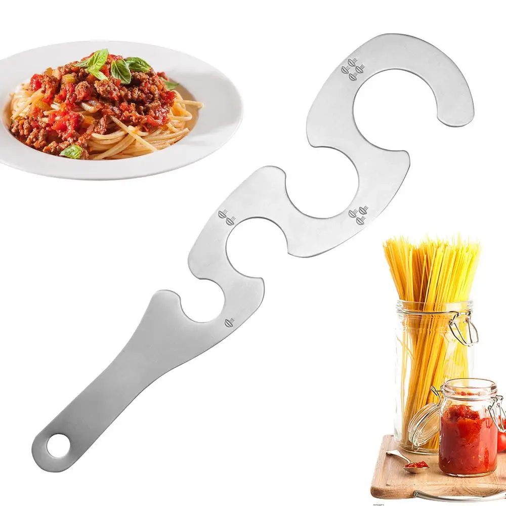 Description Picture 2 of itemPasta Measuring Tool Stainless Steel Spaghetti Measuring Tool Kitchen Gadgets Pasta Ruler Aid For Children Men Women And