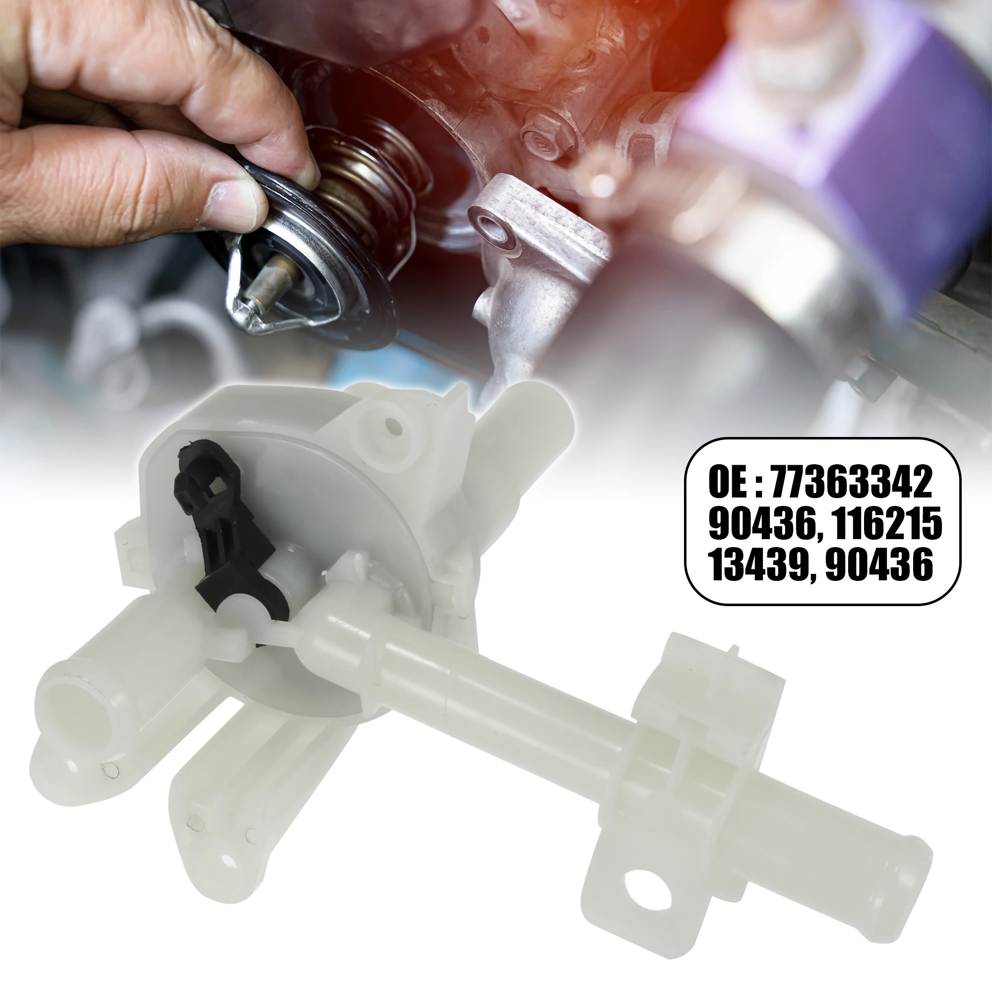 X Autohaux Car Thermostat Housing Accessory 77363342 90436 116215 13439 90436 for Fiat Ducato 2.8 Diesel 1994-2006 Accessories
